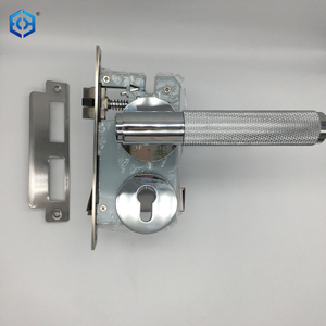 Brass Door Lock Lever Set Exquisite Cross Knurl European American Modern Wood Interior Door Lock Dummy Split Handle Knob