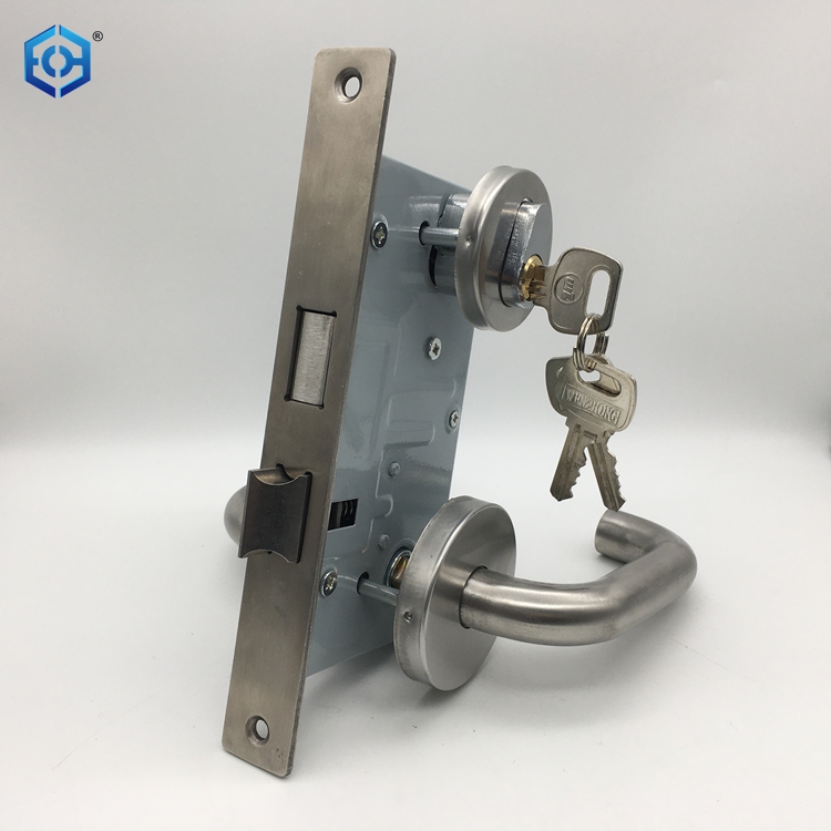 Competitive Lockset SUS201 Stainless Steel Fire Proof Door Lock