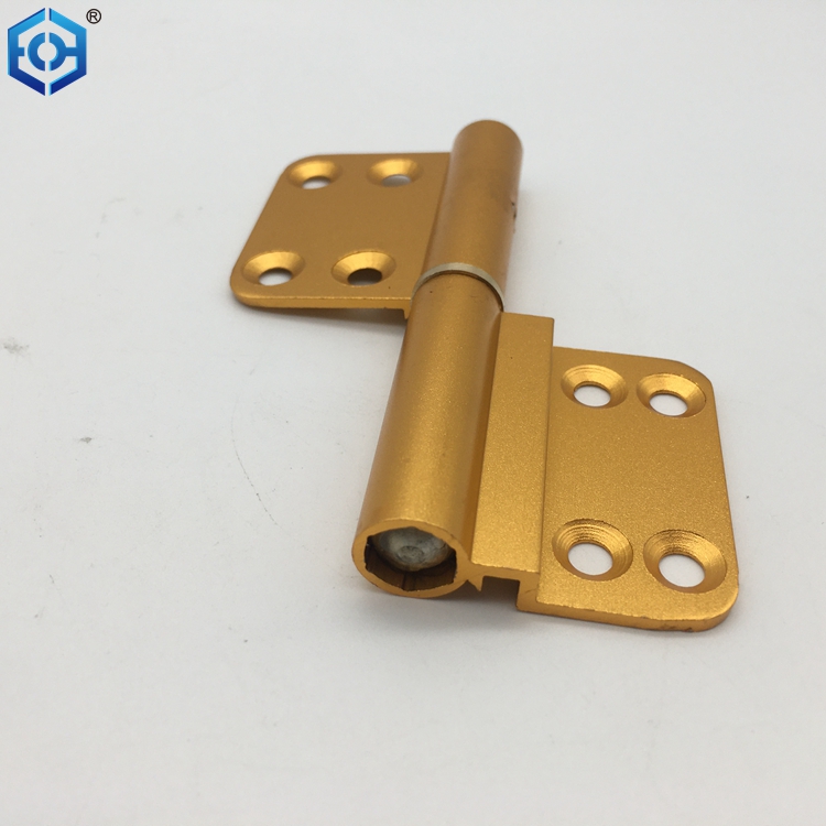 Golden Lift Off Hinge Flag Hinges Detachable Door Hinges Aluminum Alloy Hinge with 8 Mounting