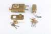 Deadbolt Lock Peru Lock with Brass Cylinder Door Rim Lock