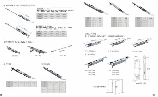 High Quality (DBE-032) SSS Stainless Steel Fire Door Bolt
