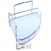 Stainless Steel Bathroom Glass Corner Shelf (GHY-8976)