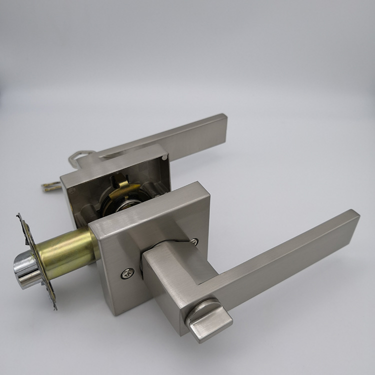 SN Zinc Alloy Door Lock / Bathroom Door Lock America lockset residential tubular lever lock