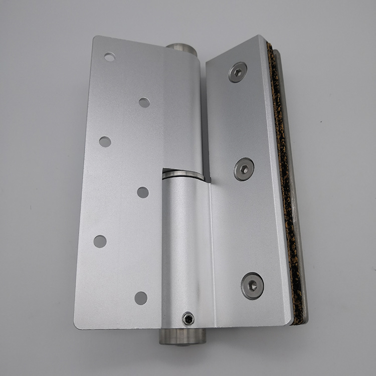 silver aluminum heavy duty adjust single action Soft-closing Hydraulic Glass Door Hinge Door Closer Hinge