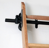 Black Steel Vintage rolling Library ladders Sliding Ladder Hardware Kit DIY Wood Ladder 