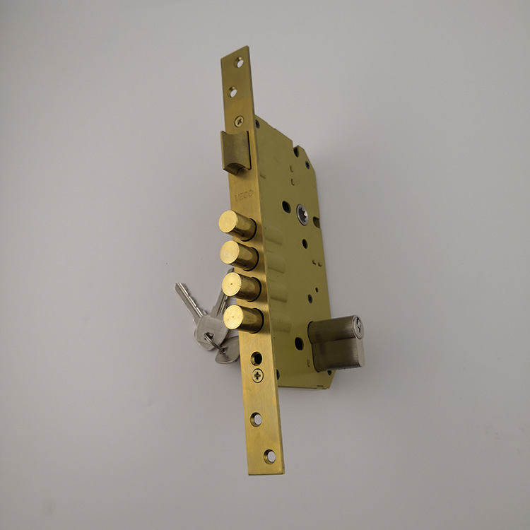 India lock stainless steel yellow best mortise locks (MLE014)