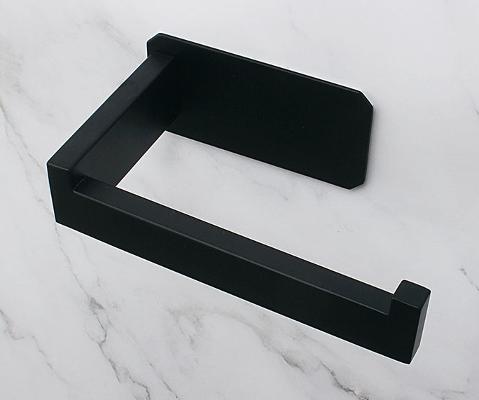 black stainless steel 304 Toilet Paper Holder 3M best toilet paper holder stand