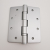 4-1/2 In. X 4 in. Singapore style Satin silver Radius Security Door Hinge
