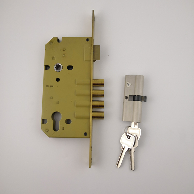India lock stainless steel yellow best mortise locks (MLE014)
