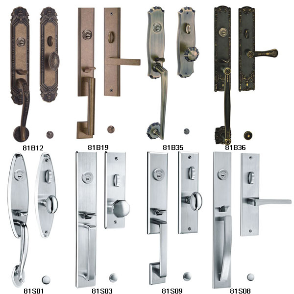 Wholesale Zinc Alloy Entrance Handleset Door Lock with Polished Brass Finish (US 3)