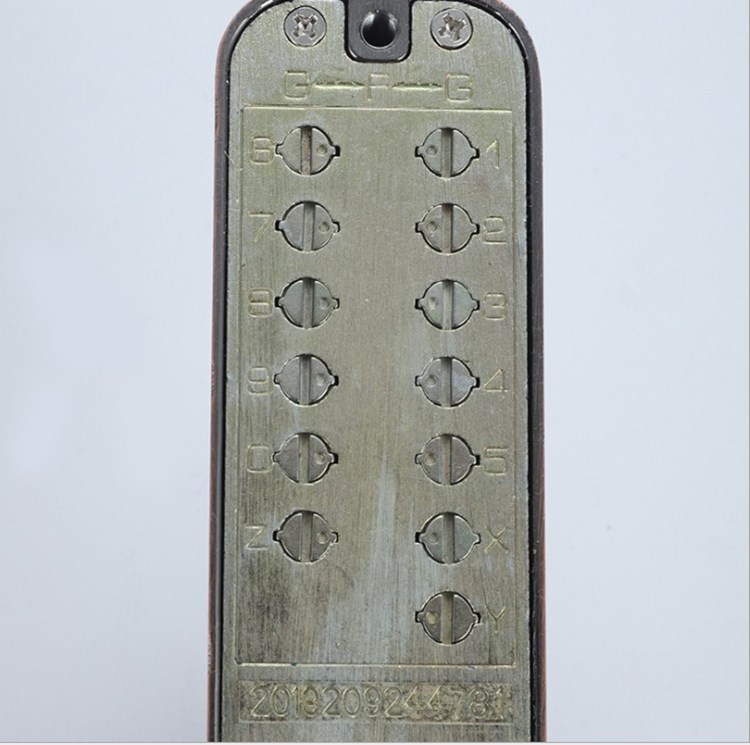 Silver Zinc Alloy Numeric Keypad Lock Mechanical Door Combination Safe Lock