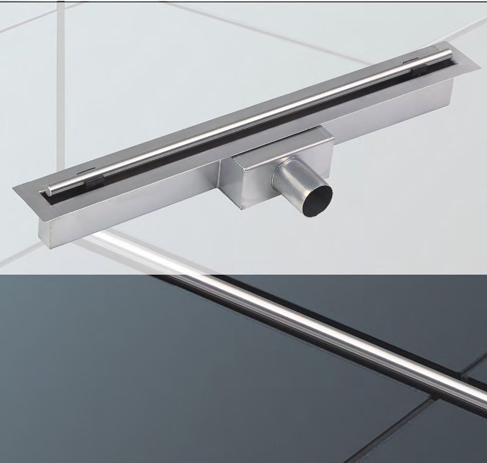 Slim Design Linear Drains，Linear Shower Drain with Copper Drain Body（300-2500mm）