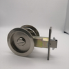 SN zinc alloy round sliding door lock without keyword bathroom door lock bk