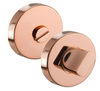 Copper Door Handles with Polished Copper Finish Levers on Rose H73016CP
