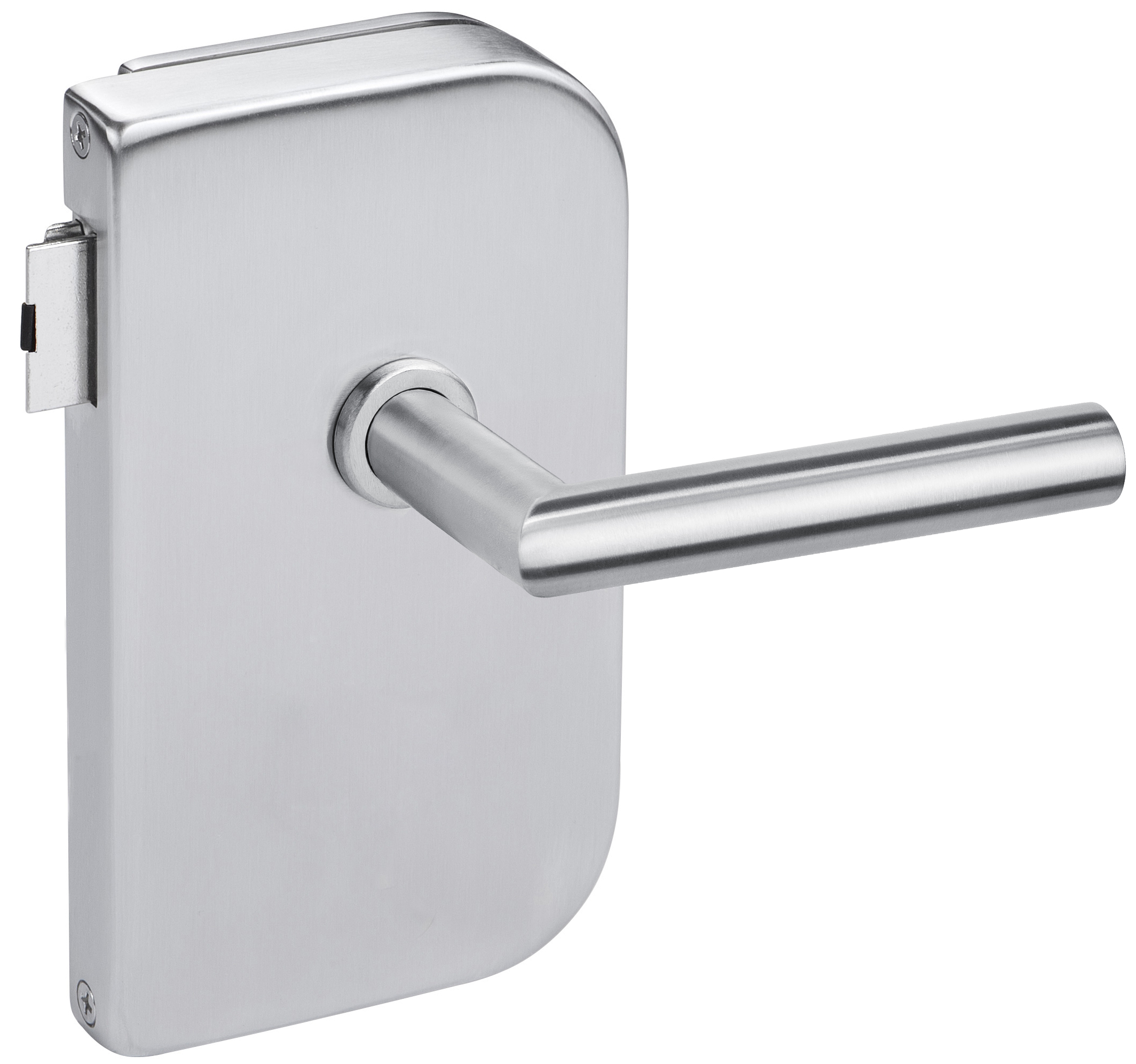 Sliding Glass Door SUS304 Satin And Mirror Glass Door Lock with Lever Handles