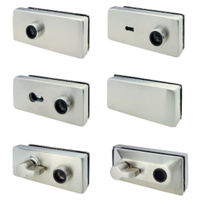 Polished Surface Stainless Steel Hardware Glass Door Lock