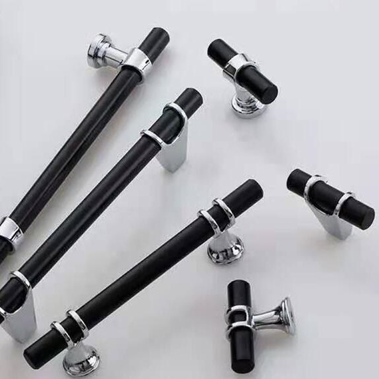 Zinc Alloy Door Hardware Kitchen Hardware Black Door