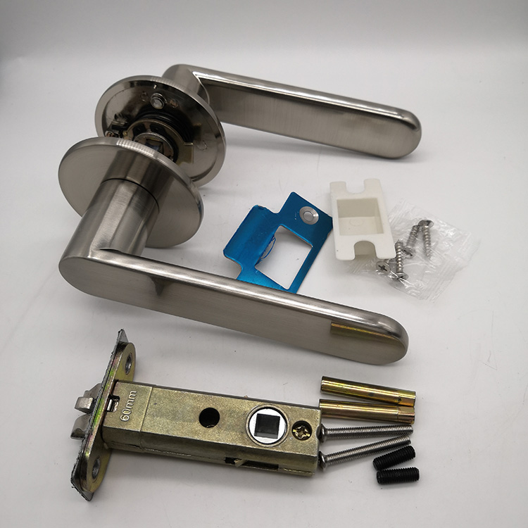 Round Square Matt Black Mortise Bedroom Interior Door Rosette Lock Set